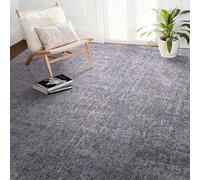 VEVOR Alfombra de Pelo Corto 3658 x 2743 mm, para Salón, 20 mm de Altura, para Interior, para Salón y Dormitorio, sin Pelusa y con Base Antideslizante de TPR, Combinación de Azul, Blanco y Gris