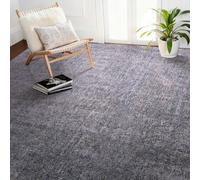 VEVOR Alfombra de Pelo Corto 3658 x 2743 mm, para Salón, 20 mm de Altura, para Interior, para Salón y Dormitorio, sin Pelusa y con Base Antideslizante de TPR, Combinación de Azul, Blanco y Gris