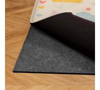 VEVOR Alfombrilla Antideslizante para Alfombras 243,84 x 152,4 cm, Base Antideslizante con Doble Superficie de Fieltro y Agarre de Goma, Protege Suelos y Mantiene Alfombras en Su Lugar, Gris Claro
