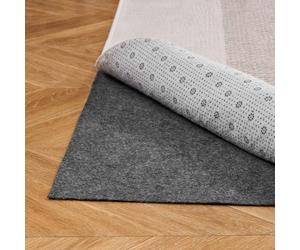 VEVOR Alfombrilla Antideslizante para Alfombras 304,8 x 426,7 cm, Base Antideslizante con Doble Superficie de Fieltro y Agarre de Goma, Protege Suelos y Mantiene Alfombras en Su Lugar, Gris Claro