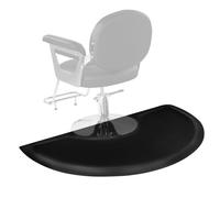 VEVOR Alfombrilla de Peluquería para Estilistas, Semicircular, Antifatiga, Duradera, con Corte Redondo, Superficie de PVC Fácil de Limpiar y Bordes Biselados Antirretroceso, 1520 x 910 x 13 mm