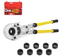 VEVOR Alicates Prensadores de Tuberías 12-32 mm, Multicapa V12, V15, V22, V28, TH16, TH20, TH26 y TH32 mm, Alicates para Tubos con Cabezal Giratorio de 360°, Alicate Profesional para Tubería