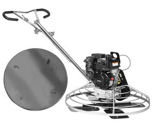 VEVOR, alisador de concreto motorizado, 24 pulgadas, con placa flotante, motor de gasolina de 6 HP para superficies de concreto lisas, alisador de concreto comercial pesado con cuchilla integrada, col
