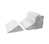 VEVOR Almohada de Cuña para Descansar, Juego de 4 uds de Cuñas Ortopédicas Ajustables para Cama, Soporte para Piernas, Cuello y Hombros, para Reflujo Ácido, Alivio de Ronquidos, Blanco y Gris