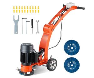 VEVOR Amoladora Eléctrica para Pisos de Concreto 1500W Reparadora de Concreto con Disco de Lijado para Pisos 180 mm 1400 RPM Motor sin Escobillas Amoladora de Superficies para Granito, Mármol, Piedras
