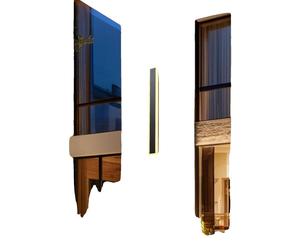 VEVOR Apliques de pared de Villa, 2 Piezas, Tira Larga de 80 x 8 x 5 cm, Apliques de Pared Modernos, Blanco Cálido de 3000 K, IP65 Resistente al Agua, Antioxidante, para Patio, Casa, Porche, Garaje