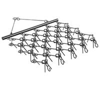VEVOR, arado de arrastre, 5 x 4,5 pies, cultivador de cadenas duradero con 60 dientes afilados, adecuado para ATV, UTV y tractores, ideal para la preparación del suelo, la siembra, el nivelado de terr