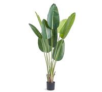VEVOR Árbol Artificial 1524 mm Planta Artificial PE Palmera Pájaro Paraíso Árbol Verde Falso con Maceta 152x128 mm Decoración de Plantas Falsas para Hogar Oficina Centros Comerciales Interior Exterior