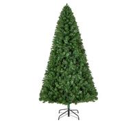 VEVOR Árbol de Navidad Artificial, Decoración de Interiores con 1346 Ramas de PVC Ignífugo y Base de Metal, Ideal para Salón, Dormitorio, Centro Comercial, Parque y Oficina, Verde, 1370 x 2200 mm