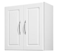 VEVOR Armario de Pared para Lavandería, Gabinete Colgante de 2 Niveles con Estante Ajustable, Alacena de 60 cm con , para Cocina, Baño, Lavandería, 30 x 60 x 60 cm (F x A x H)