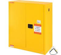 VEVOR Armario de Seguridad para Productos Inflamables 113,6 L 109,5 x 46 x 127,3 cm, Armario Ignífugo para Líquidos Inflamables Fabricado en Acero Laminado en Frío, con 1 Estante Regulable
