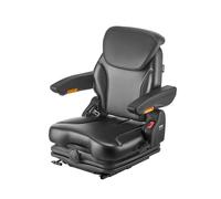 VEVOR Asiento Universal para Carretilla Elevadora 540 x 600 x 670 mm Asiento con Suspensión con Respaldo Ajustable, Reposabrazos, Reposacabezas y Cinturón de Seguridad, Microinterruptor para Tractor