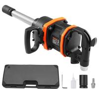VEVOR Atornillador de impacto neumático de 1 pulgada, pistola de impacto con un par de salida de 3160 ft-lb, par de inversión de 5000 RPM, mango en forma de D, ideal para trabajos en camiones, equipos