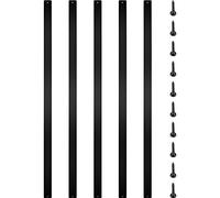 VEVOR Balaustres de Metal para Terraza 75 x 2,5 cm 16 Balaustres de Escalera de Aleación de Aluminio con Tornillos para Terrazas de Madera y Compuestos Balaustre Elegante para Escaleras Exteriores