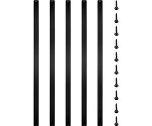 VEVOR Balaustres de Metal para Terraza 75 x 2,5 cm 16 Balaustres de Escalera de Aleación de Aluminio con Tornillos para Terrazas de Madera y Compuestos Balaustre Elegante para Escaleras Exteriores