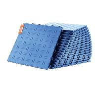 VEVOR Baldosas de Garaje Entrelazadas 50 Piezas Baldosas de PP para Suelo de Garaje 305 x 305 x 13,4 mm Textura Antideslizante de Doble Cara, para Garajes, Sótanos, Talleres de Reparación, Azul