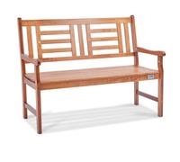VEVOR Banco de Jardín de Madera Banco de Parque 122 cm Banco de Descanso Carga de 318 kg Banco de Jardín y Parque para 3 Personas con Respaldo Reposabrazos Banco para Jardín, Parque, Patio, Porche