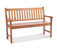 VEVOR Banco de Jardín de Madera Banco de Parque 127 cm Banco de Descanso Carga de 363 kg Banco de Jardín y Parque para 3 Personas con Respaldo Reposabrazos Banco para Jardín, Parque, Patio, Porche