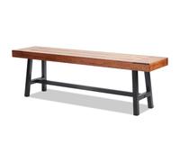 VEVOR Banco de Jardín de Madera Banco de Parque 160 cm Banco de Descanso Carga de 227 kg Banco de Jardín y Parque para 3 Personas con Respaldo Reposabrazos Banco para Jardín, Parque, Patio, Porche