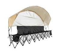 VEVOR Banco Plegable Portátil Lateral de 6 Asientos para (6 Plazas, con toldo)