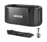 VEVOR Bañera de Inmersión en Agua Fría 817 L Inflable 0,55-0,69 bar Negro, Bañera de Hielo Compatible con Enfriadores de Agua, Con Tapa Aislante, Para Recuperación de Atletas, Enfriador No Incluido