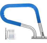 VEVOR - Barandilla de piscina tipo arco, 32"x23", pasamanos de acero inoxidable con cubierta para el agarre
