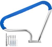 VEVOR - Barandilla de piscina tipo arco, 39"x32", pasamanos de acero inoxidable con cubierta para el agarre