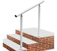 VEVOR: Barandilla para escaleras de 90 cm de longitud, fabricada en aluminio de color blanco. Barandilla para la entrada de la casa, con llave hexagonal interna y 8 tornillos de expansión M6, apta par