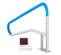 VEVOR Barandilla para Piscina 1379 x 925 x 100 mm Pasamanos para Piscina de Acero Inoxidable con Placa Base Barra de Seguridad Antioxidante para Piscinas, Interiores, Exteriores, Terrazas, Spas