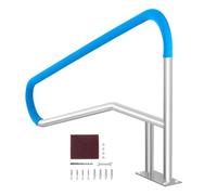 VEVOR Barandilla para Piscina 1420 x 945 x 100 mm Pasamanos para Piscina de Acero Inoxidable con Placa Base Barra de Seguridad Antioxidante para Piscinas, Interiores, Exteriores, Terrazas, Spas
