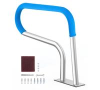 VEVOR, barandilla para piscina, 805 x 100 x 585 mm, escalera de acero inoxidable para piscinas con placa base, apta para piscinas interiores y exteriores, ayuda para el acceso a la piscina, barra de s