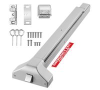 VEVOR, barra antipánico de acero inoxidable de 1045 mm, para puertas de salida comerciales. Kit de salida de emergencia con manija exterior y 6 llaves, compatible con puertas de madera o metal de 1045
