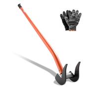 VEVOR Barra de Palanca de Acero al Carbono, Extractor de Palés de 137,16 cm, Capacidad de Carga de 907,18 kg, Herramienta de Desmontaje de Madera con Guantes para Desmontar Tablas de Extracción