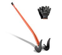 VEVOR Barra de Palanca de Acero al Carbono, Extractor de Palés de 137,16 cm, Capacidad de Carga de 907,18 kg, Herramienta de Desmontaje de Madera con Guantes para Desmontar Tablas de Extracción