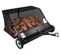 VEVOR, barredora de césped de 107 cm (42 pulgadas) de arrastre, con capacidad de 358 litros (12 cu.ft.). Grande barredora de césped con sistema de enganche. Robusto colector de hojas y césped con dise