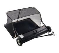 VEVOR Barredora de Césped de Remolque Ancho de 132 cm, Recolector de Hojas Escombros con Ruedas, Barredora Remolcable para Tractor Resistente con Altura de Barrido Ajustable para Patio, Granja