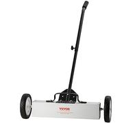VEVOR Barredora Magnética Rodante 20,4 kg Escoba Magnética con Mango Telescópico 77-113 cm Barredora Magnética de Empuje 745 mm con Ruedas Imán con Mango Telescópico Limpieza Fácil de Taller Garaje