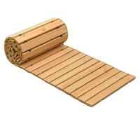 VEVOR: Barrera enrollable para caminos de jardín, 244 x 43 cm. Barrera enrollable de madera, camino exterior de cedro, escalones de madera, ideal para caminos de jardín, patios traseros y terrazas, pe