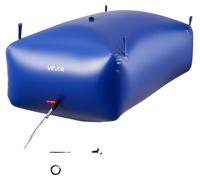 VEVOR, bolsa de almacenamiento de agua de 1000 litros, depósito de agua de PVC flexible, recipiente de almacenamiento de agua, tanque de agua resistente a fugas y al desgaste, ideal para riego en exte
