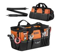 VEVOR Bolsa de Herramientas con 33 Bolsillos de 400 mm, Poliéster 1680D, Bolsa Organizadora Portátil con Correa de Hombro Ajustable, Asa, Cremallera Grande para Mecánicos Contratistas Electricistas