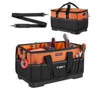 VEVOR Bolsa de Herramientas de 485 mm con 33 Bolsillos, Poliéster, Bolsa Organizadora Portátil con Asa, Cremallera Grande, Correa Ajustable Base de Plástico para Mecánicos Electricistas Contratistas