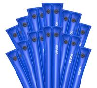 VEVOR Bolsas de Peso para Piscina, 12 Paquetes, 238 x 30 cm, 0,4 mm de Grosor, Bolsa de Tubos de Peso de PVC con Tapón de Rosca Antifugas para Asegurar la Cubierta de la Piscina en Invierno, Azul