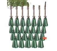 VEVOR, bolsas para riego de árboles, paquete de 25 unidades, 75 litros, liberación lenta durante 5-9 horas, bolsas de riego con cremallera para un riego profundo que llega a las raíces