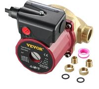 VEVOR Bomba de Circulación de Agua Flujo de 50 L/min, Circulación de 3 Velocidades, 5,3 GPM, 90 W, 0,8 A, para Ducha, Lavadora, Electrónica, para Hogar