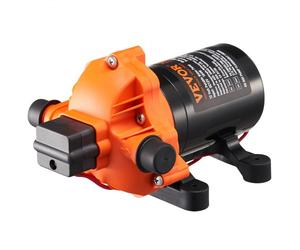 VEVOR Bomba de Diafragma 12 V 13,25 L/min Bomba de Agua de 3 Cámaras con Interruptor de Presión Automático Ajustable de 40 a 100 PSI, 50 PSI, Puerto MNPT de 12,7 mm para Camión de Comida, Autocaravana