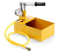 VEVOR Bomba de Prueba Hidrostática 25 Bar Kit de Probador de Presión de Agua Hidráulica Manual Doble Válvula con Tanque de Agua 10 L Manguera de 1,4m con Conector de Rosca Externa de 1/2" para Tubería