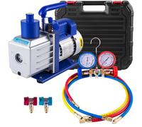 VEVOR Bomba de Vacío 4,8CFM 1/3HP, Bomba de Vacío para Aire Acondicionado, Bomba de Vacío Coche de A / C, para Aire Acondicionado Doméstico, Mantenimiento de Automóviles, Envasado al Vacío