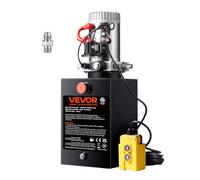 VEVOR Bomba Hidráulica DC 12 V 19 L Unidad Hidráulica de Acción Única Flujo de Aceite 3,44 L/min Presión Máxima de Descarga 22 MPa para Volquete, Plataforma Elevadora, Remolque, Elevación y Descarga