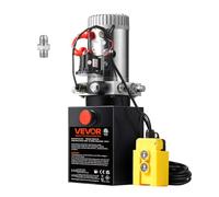 VEVOR Bomba Hidráulica DC 12 V 8 L Unidad Hidráulica de Acción Única Flujo de Aceite 3,44 L/min Presión Máxima de Descarga 22 MPa para Volquete, Plataforma Elevadora, Remolque, Elevación y Descarga