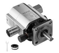 VEVOR Bomba hidráulica para divisor de troncos 13 GPM 2 etapas 3000 PSI entrada de 1" salida NPT de 1/2" 3600 RPM bomba de engranajes hidráulica de aluminio para motor pequeño quitanieves